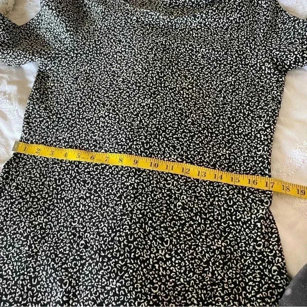 & Other Stories Swing Skater Dress Leopard Cheetah Print Mini Short Sleeve: 10 - Picture 10 of 11